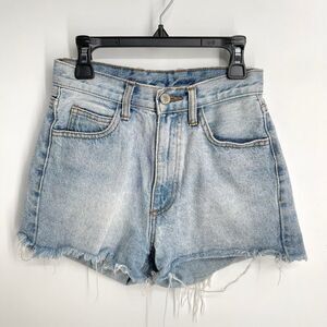 J. Galt Hi Rise Cutoff Jean Shorts Womens Sz Small Faded 5 Pocket Cotton Denim